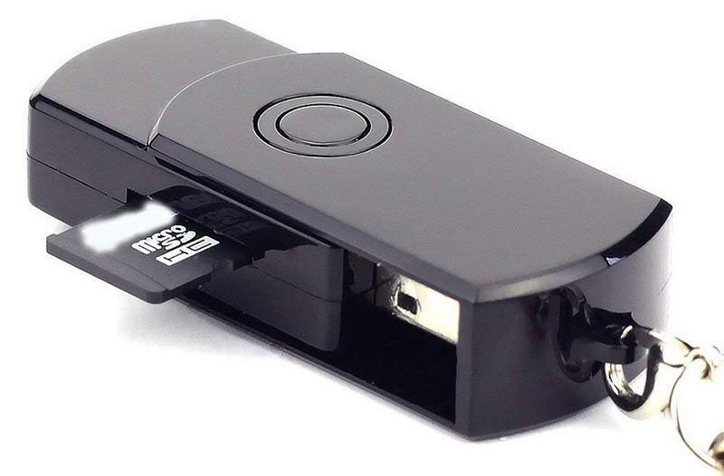 USB flash meghajtó kémkamera mikrofonnal
