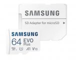 64GB microSDXC kártya SAMSUNG EVO + adapterrel