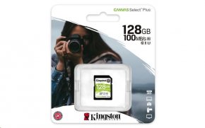 128 GB-os UHS-I U1 Kingston Canvas Select Plus SDXC kártya