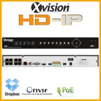 NVR HD IP Recorder 8 1080p kamera - VGA, HDMI, ONVIF
