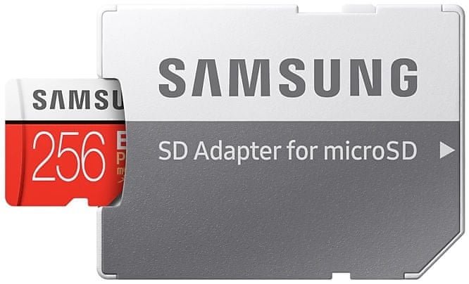 256 GB-os micro SDXC memóriakártya Samsung EVO PLUS + SD adapter