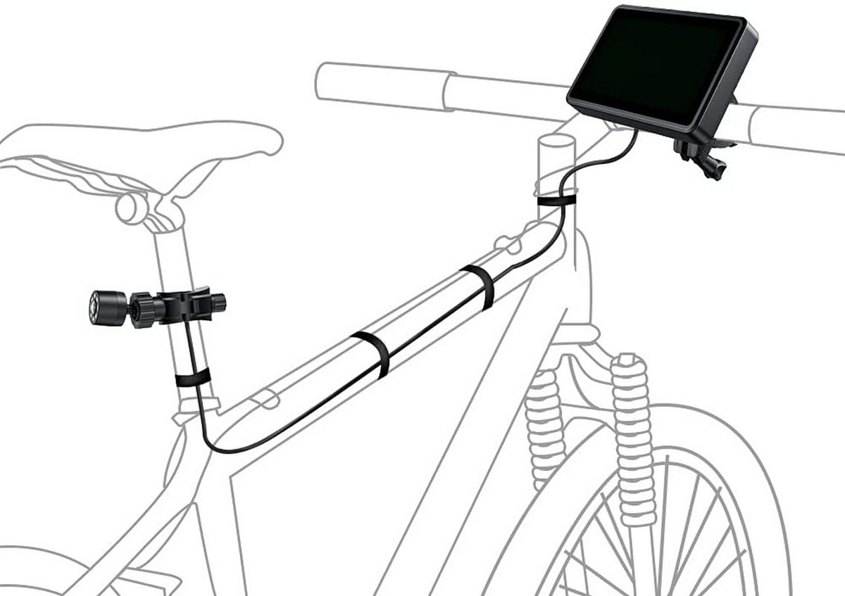 kerékpár kamerák és monitor rögzítés