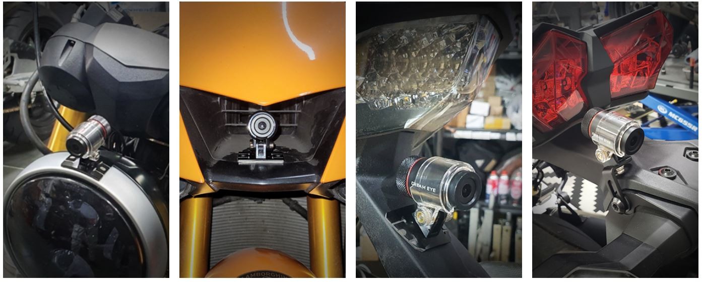 dupla full hd motorkerékpár kamera