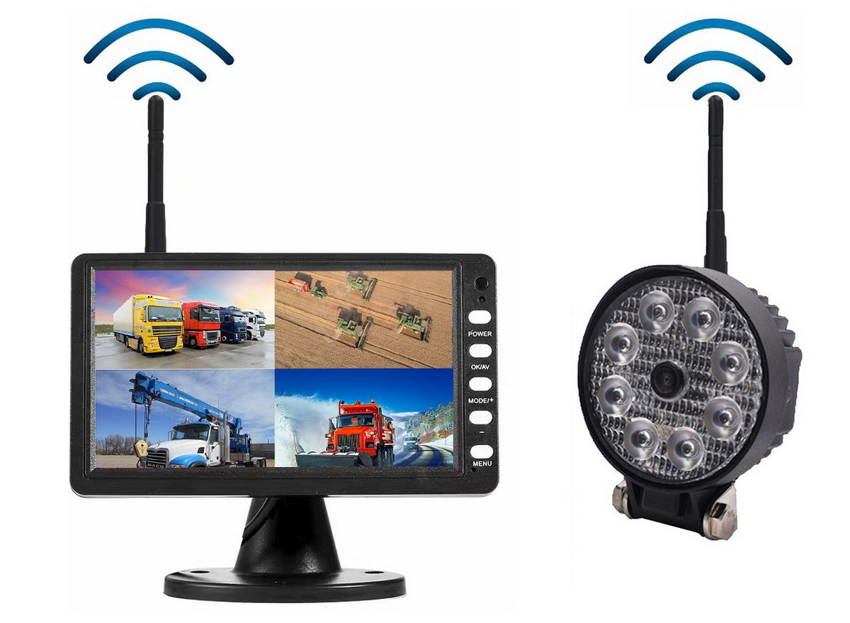 Tolatószett WiFi kamera 120°, 720P AHD 8x LED fénnyel + 7" digitális LCD monitor