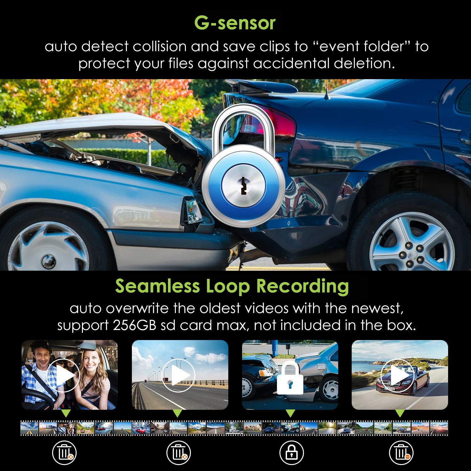 autós kamerák g sensor profio x6