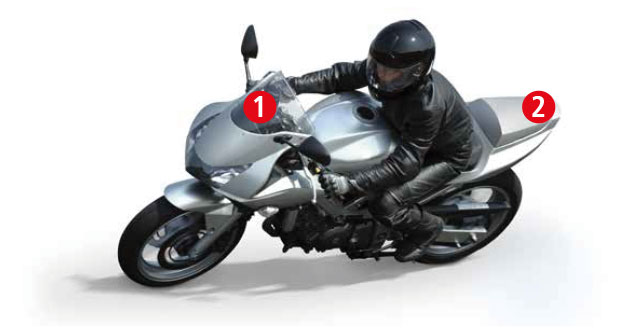 Motorkerékpár biztonsági rendszer
