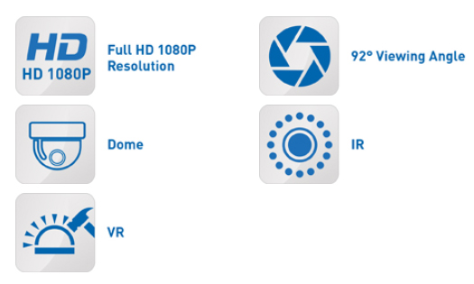 Műszaki adatok XHC 1080p kamera