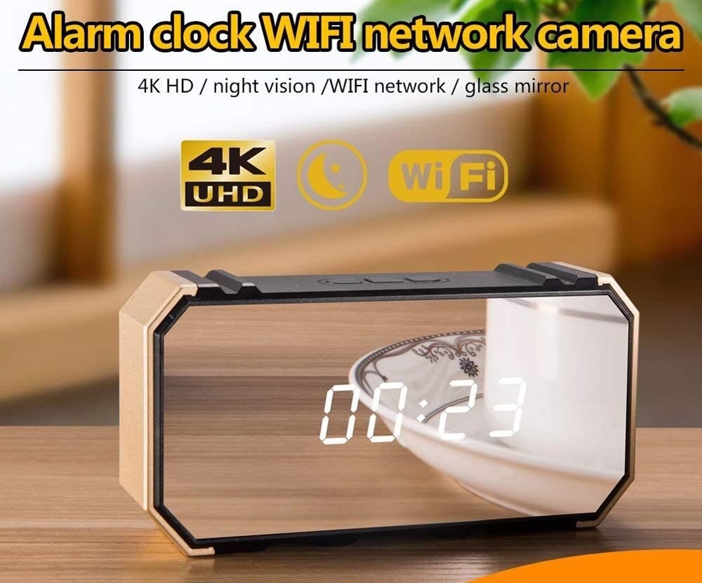 4K wifi kamera ébresztőórában