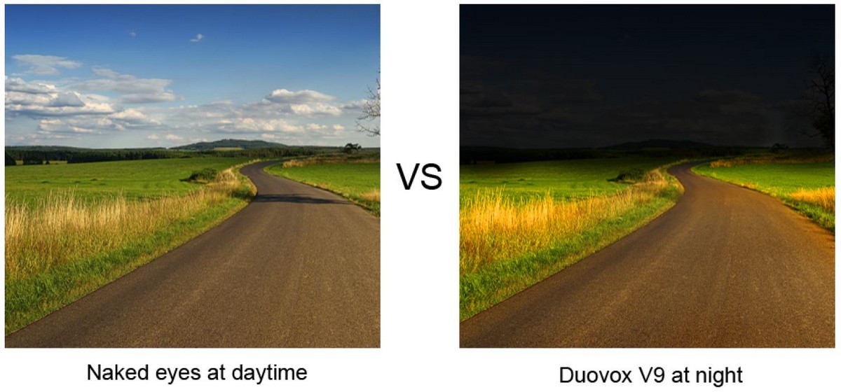 duovox autókamera nappali vs éjszaka