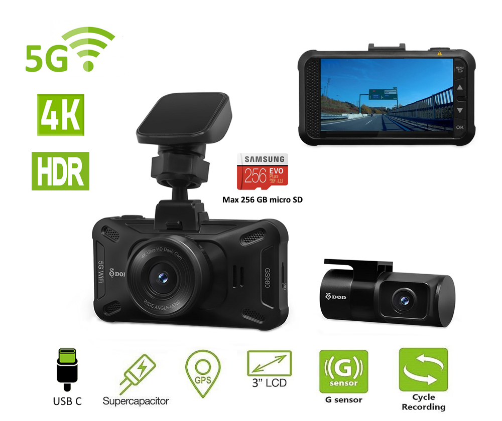 A legjobb 4k 5G autós kamera GPS-szel